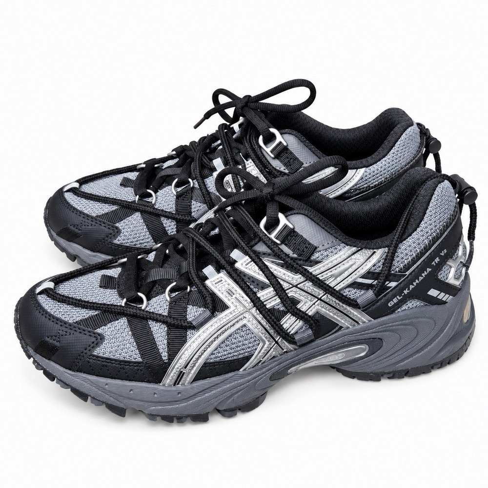 ASICS Gel-Kahana TR V2 Meteorite Black 1203A557-020 Men's Size 6.5 Trail Shoes